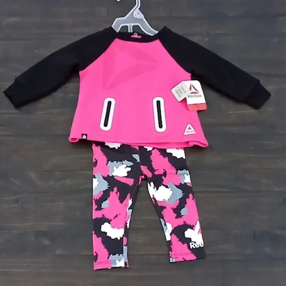 Reebok Little girls active set 12 months